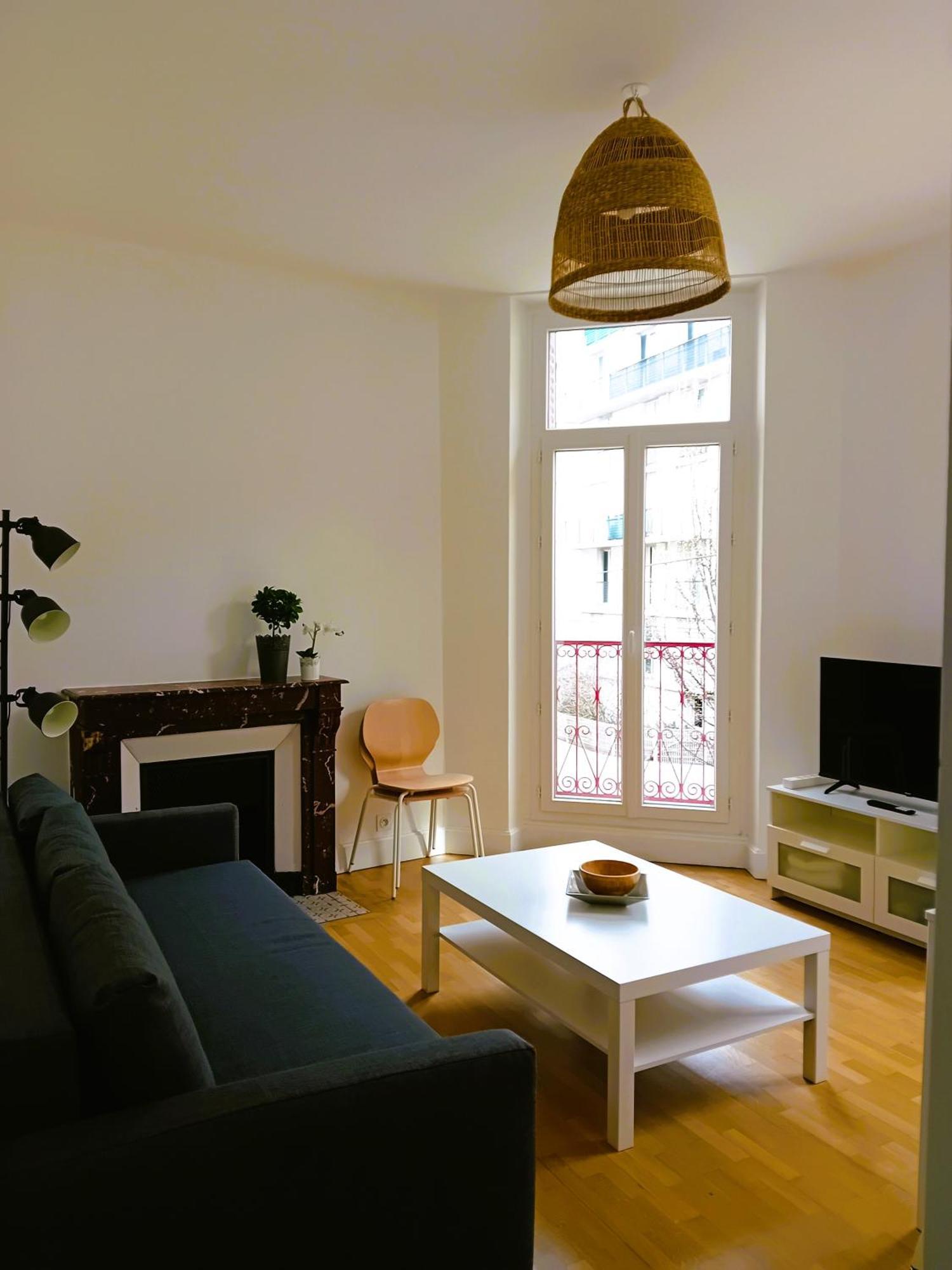 102 - Appart Renove Avec Grand Salon Et 1 Chambre - Tram Et Clinique Mutualiste A 1 Min Grenoble Eksteriør bilde